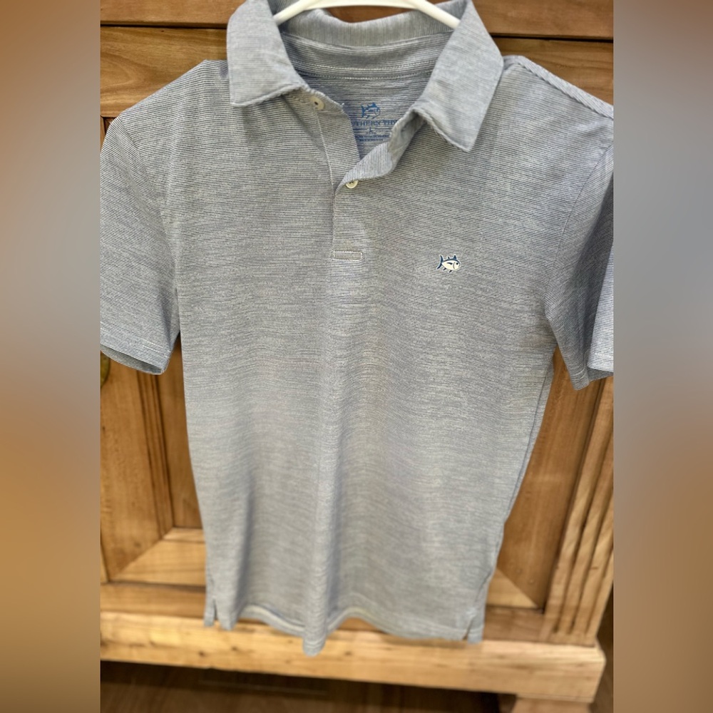 Blue & White Boys Southern Tide Polo